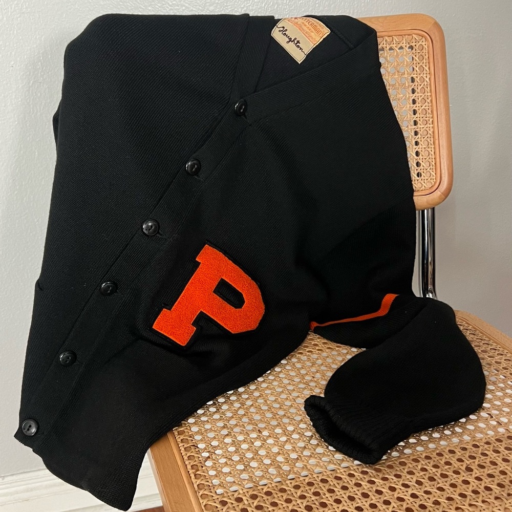 RARE vtg 1950’s H.L. Whiting Company Princeton Ivy League letterman cardigan